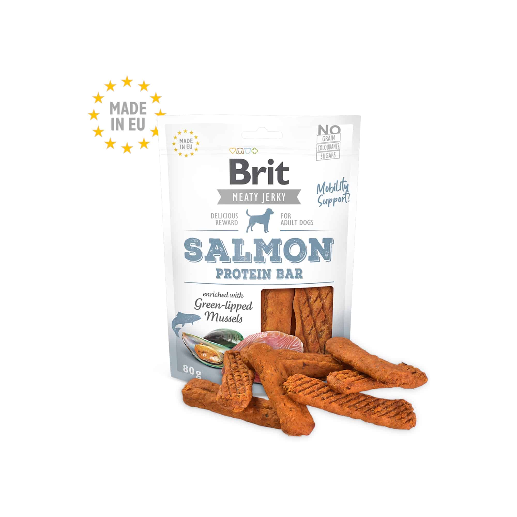 Brit Jerky Snack Salmon Protein Bar