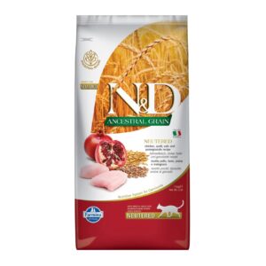 FARMINA N&D Cat AG Chicken & Pomegranate Neutered