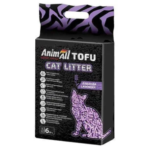 Наполнитель комкующийся ANIMALL Tofu (лаванда) - 6L