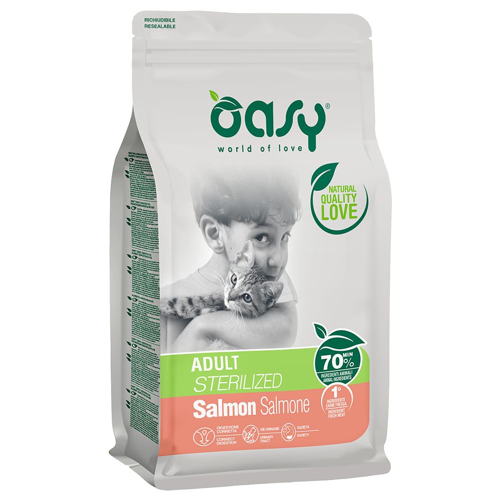 Oasy Cat Sterilised Salmon