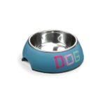 Миска металлическая Tape Dog blue